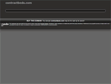 Tablet Screenshot of contractbeds.com